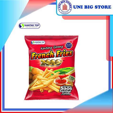 Jual French Fries 2000 Kentang Goreng Potato 52 Gr Snack Dengan Saos