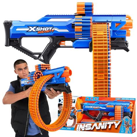 Zuru X Shot Insanity Wyrzutnia Mad Mega Barrel Pistolet Naboje