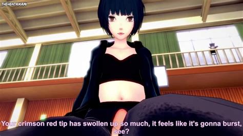 Takemi From Persona 5 Works Out With A Footjob Hentai POV
