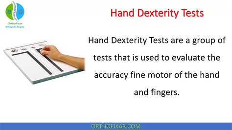 Hand Dexterity Tests | OrthoFixar 2025