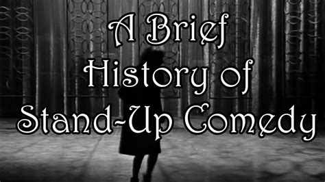 Funny On Purpose The History Of Stand Up Comedy Youtube