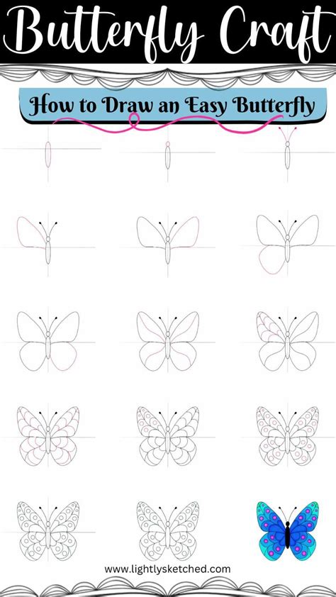 How To Draw A Simple Butterfly Artofit