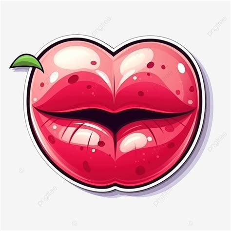 Cute Lips Sticker, Valentine, Love, Romantic PNG Transparent Image and Clipart for Free Download