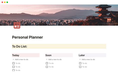 Notion Personal Planner Template Template By Aplan Notion Marketplace