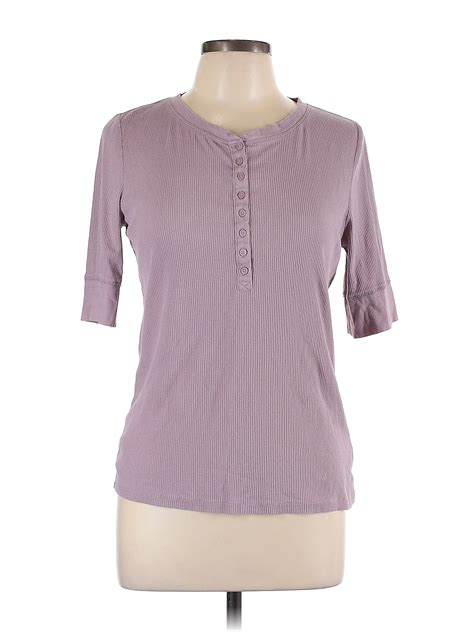 Gap Purple Long Sleeve Henley Size L 59 Off ThredUp