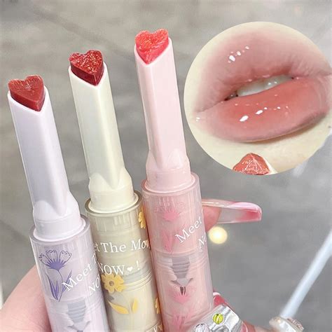 Florette Clear Lip Glaze Flower Love Jelly Mirror Lipstick Waterproof