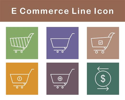 E Commerce Vector Icon Set 20699105 Vector Art At Vecteezy