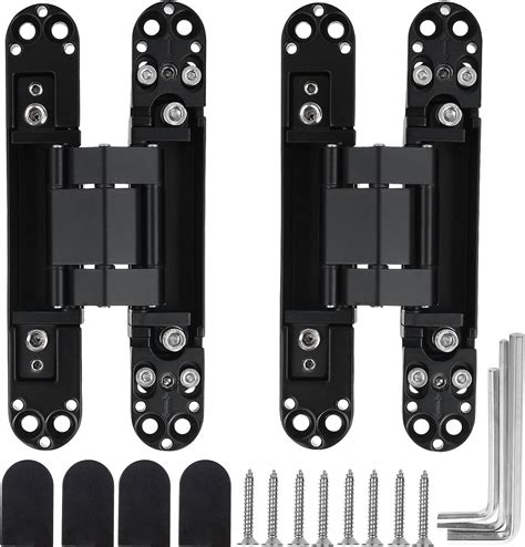 Marner Set Inch Hidden Door Hinges Zinc Alloy Heavy Duty Invisible