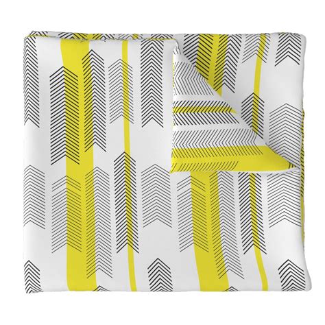 Chevron Stripe In Yellow Placemats By Cristinapires Roostery Home Decor