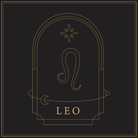 Gold Leo Zodiac Sign 11679554 Vector Art at Vecteezy