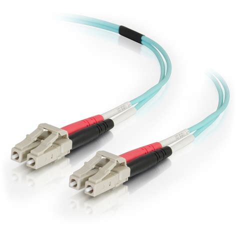 C G M Lc Lc Om Duplex Multimode Pvc Fiber Optic Cable Aqua