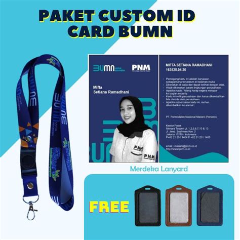 Jual Custom Id Card Bumn Bumn Pnm Mekaar Mandiri Bri Bca Pln Idcard