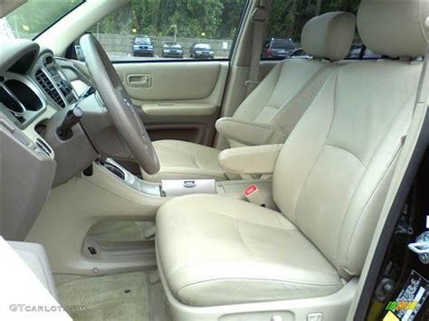 Ivory Beige Interior 2007 Toyota Highlander Standard Highlander Model ...