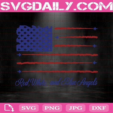 Red White And Blue Angels Files For Silhouette Files For Cricut Svg