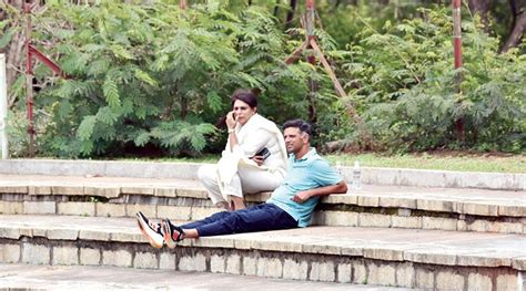 Rahul Dravid And His Wife Vijeta Were Seen Watching Their Son Samit