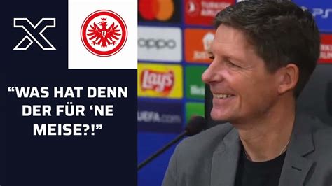 Glasner über Fan Ausschluss und Hoffnung aufs Weiterkommen Eintracht