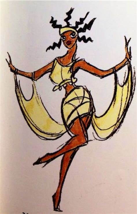 A Drawing Of A Woman Dancing With Birds On Her Head