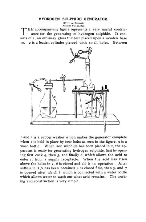 Hydrogen Sulphide Generator Journal Of The American Chemical Society