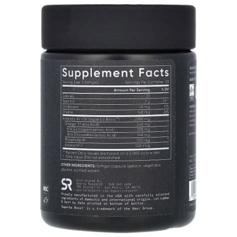 Sports Research Omega Krill Oil Double Strength Mg Softgels