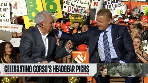 Lee Corso gets emotional over ESPN's tribute to his 400th headgear pick