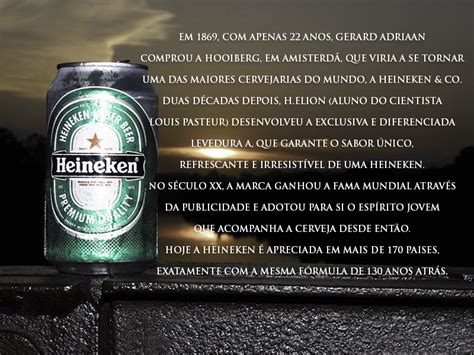 História Heineken bebidas dudu