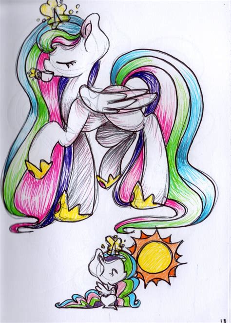 1100565 Safe Artist Cutepencilcase Princess Celestia Female