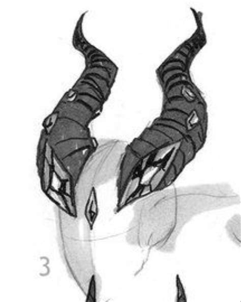 Hjhttfddd Art Inspiration Drawing Horns Drawing References Art