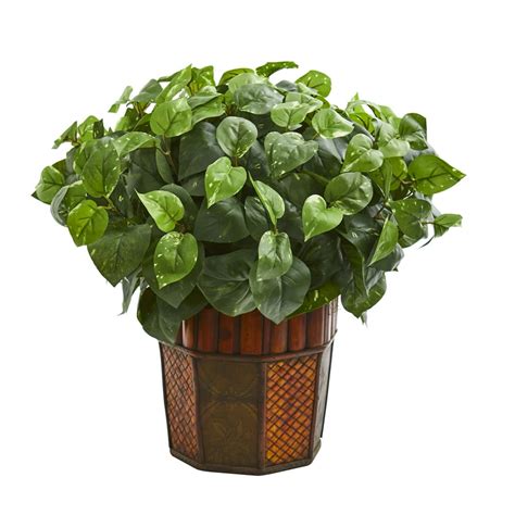 Nearly Natural Pothos Artificial Plant In Decorative Planter