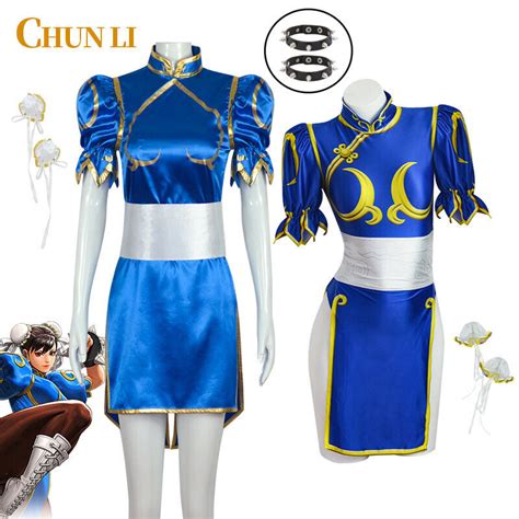 Street Fighter Chun Li Cosplay Costume Outfits Halloween Jumpsuit Cheongsam Suit Ebay