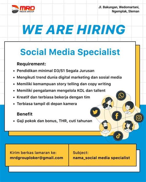 Lowongan Kerja Social Media Specialist Di MRD Media Group LokerJogja ID