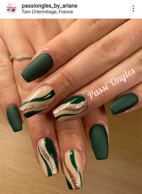 Beautiful Nails Art Fashion Nails Beauty Nails Design Green Nails