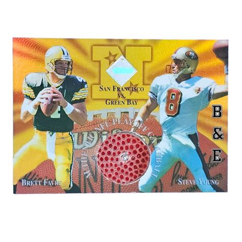 Collectors Edge Masters Playoff Game Ball Diamond Brett Favre