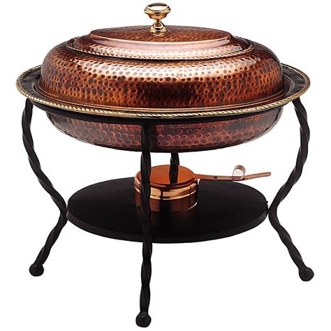 Oval Antique Copper Chafing Dish 11915418 Overstock Shopping