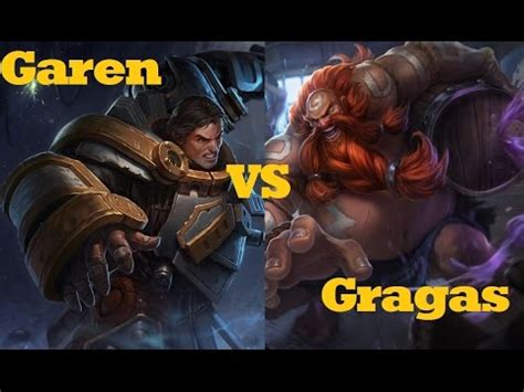 Garen Vs Gragas Ranked League Of Legends Live Commentary Youtube