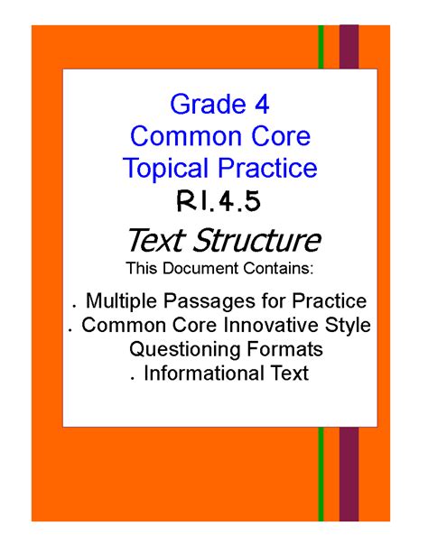 Text Structure Worksheet 4th Grade Englishworksheetmyid