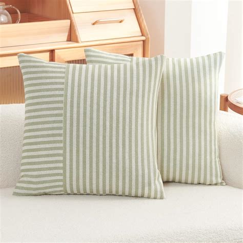 Amazon Jinchan Striped Throw Pillow Covers Farmhouse Boho