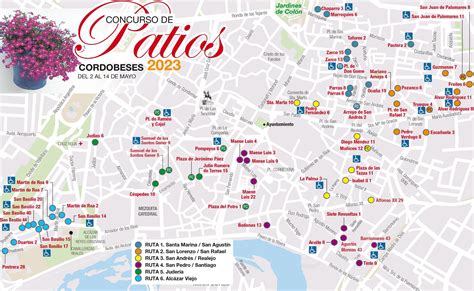 Patios De C Rdoba Estas Son Las Seis Rutas Y El Mapa Interactivo