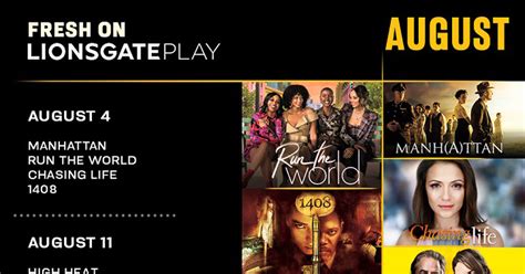 Lights, camera, action! Lionsgate Play's August offerings promise ...