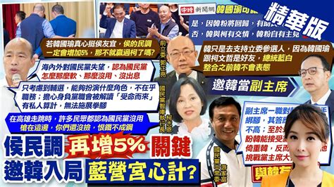 【張雅婷報新聞】郭正亮韓國瑜真心力挺 侯友宜民調再增5｜與侯同台造勢 韓國瑜海內外都對國民黨失望 精華版 Ctitv Youtube