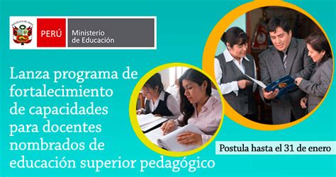 MINEDU Lanza Programa De Fortalecimiento De Capacidades Para Docentes