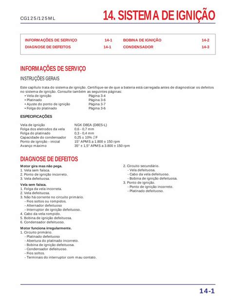 PDF Manual serviço 125 ml83 ignicao DOKUMEN TIPS