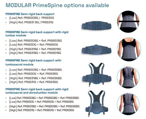 Semi Rigid Lumbosacral Back Support Double Tensioner Band PRS630