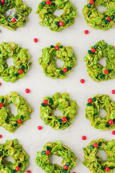 The Best Christmas Cornflake Wreaths Recipe