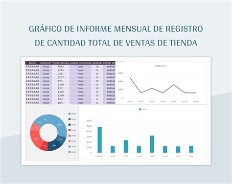 Plantilla De Excel Gr Fico De Informe Mensual De Registro De Cantidad