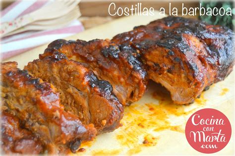 Costillas A La Barbacoa Cocinaconmarta