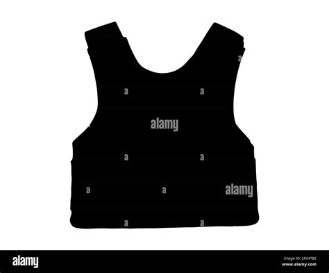 Vest Silhouette Vector Art White Background Stock Vector Image And Art Alamy