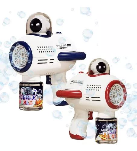 Pistola Burbujas Automatica Astronauta Electrica Recargable Cuotas