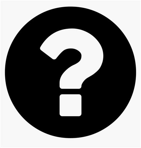 Question Mark On A Circular Black Background Svg Png Facebook Icon