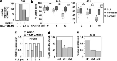 Influence Of Gant61 On Viability Or Target Gene Expression Of Cll Download Scientific Diagram