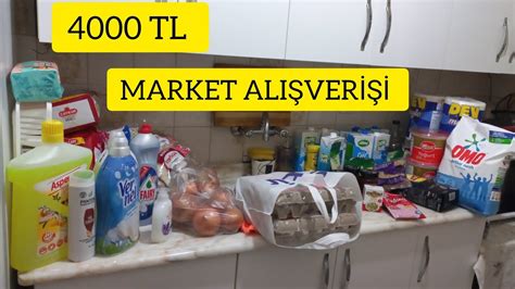 4000 TL AYLIK MARKET ALIŞVERİŞİALIŞVERİŞ VLOG YouTube